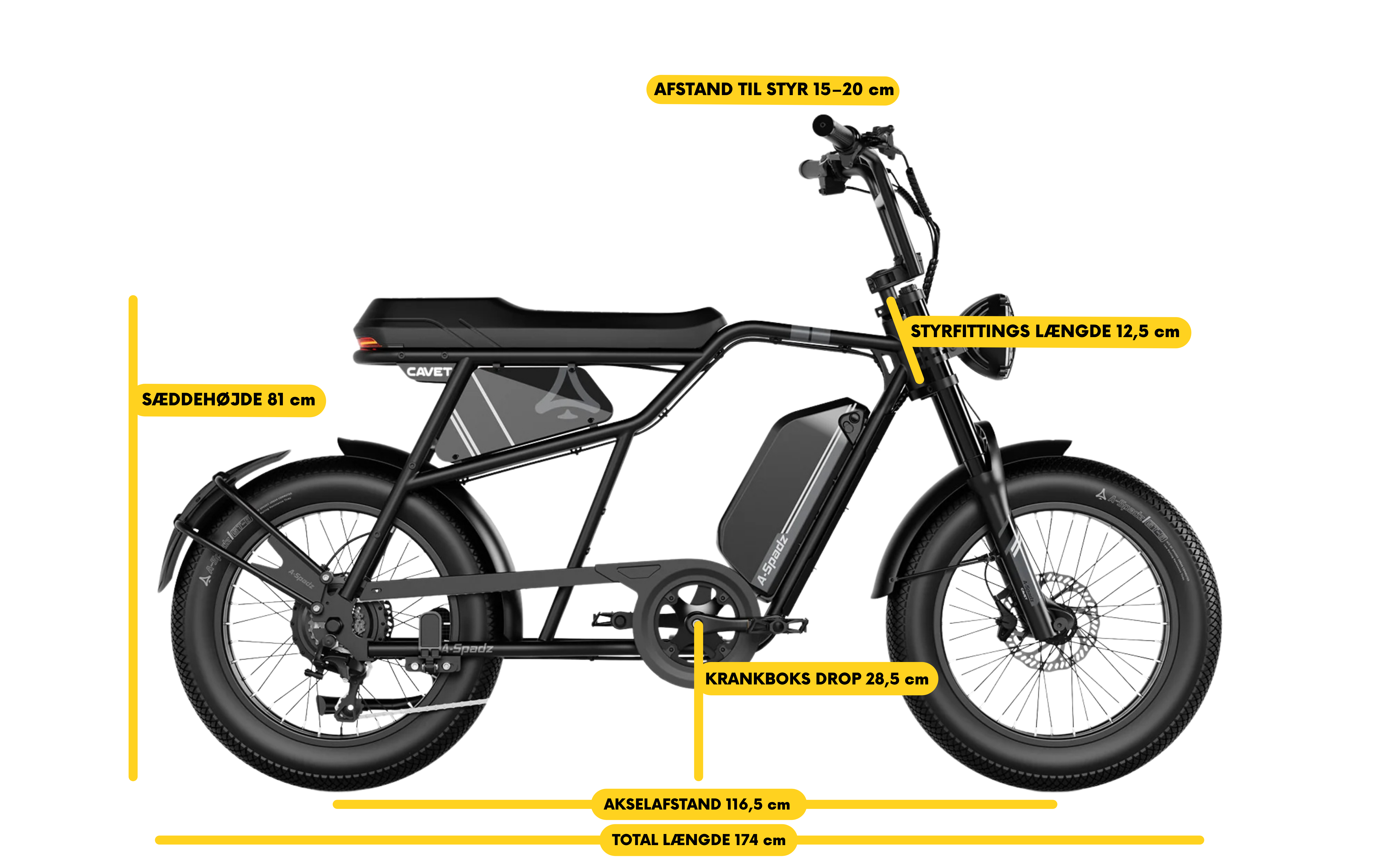 Størrelsesguide for produktet